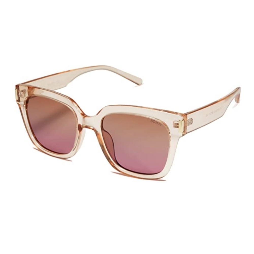 Brown Gradient Classic Polarized Sunglasses for Women Men Trendy Square - Picture 2 of 4